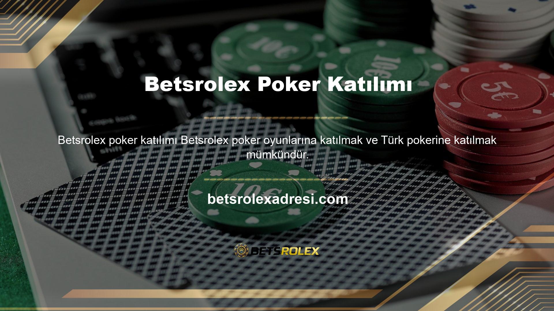 Ayrıca, Omaha Holdem Poker ve Caribbean Stud Poker'e de katılabilirsiniz